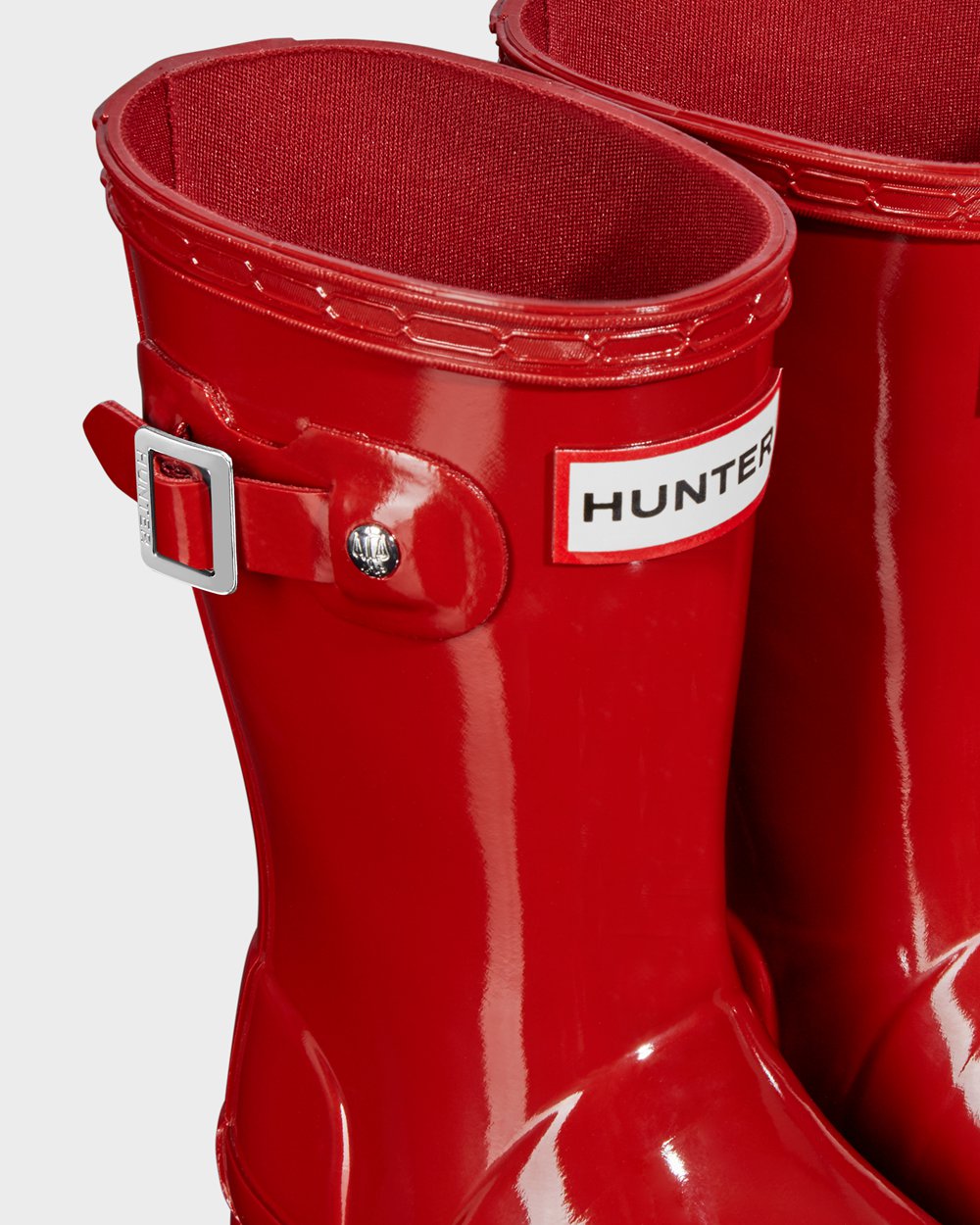 Kids Hunter Original Little Gloss - Rain Boots Red - 8579-YBSUN